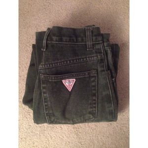 Guess Army Green High Waisted jeans