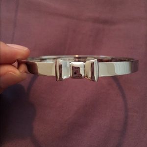 Kate Spade silver bow bangle