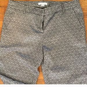 Black and gray metallic pants