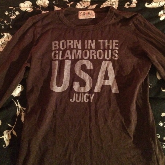 Brown Long Sleeve Juicy Couture Shirt