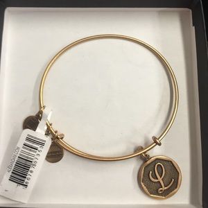 Alex and Ani 'L' initial bracelet