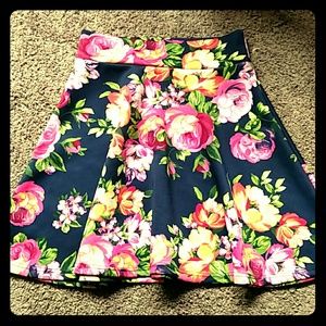 Floral Skater Skirt