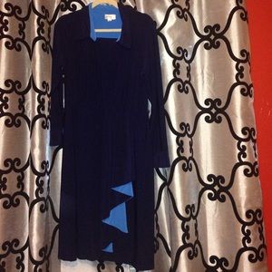 🎀dark navy blue dress👗