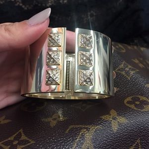 Gold cuff with studs
