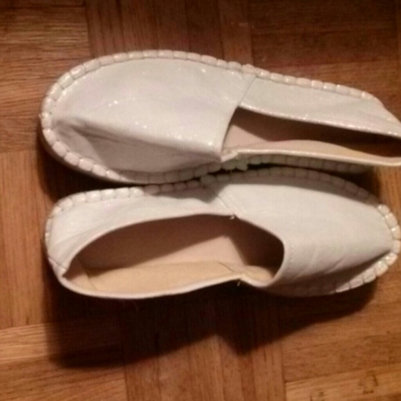 Metallic White Shoes
