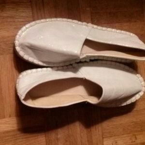 Metallic White Shoes