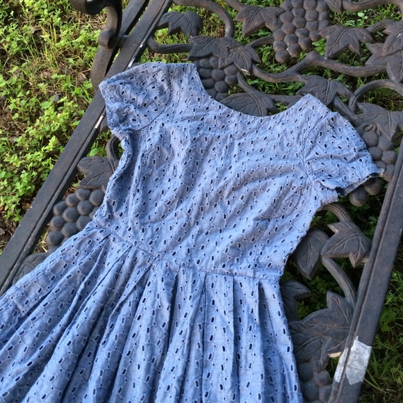 jack Wills Dresses & Skirts - Jack Wills blue Eyelet Dress