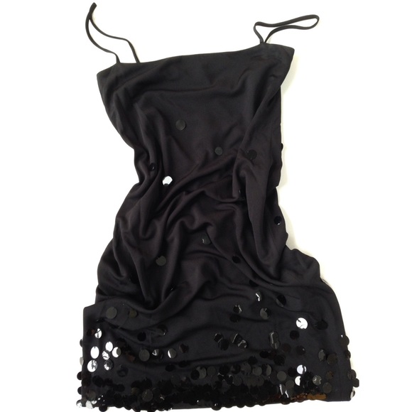 SAKS FIFTH AVENUE collection black cocktail dress