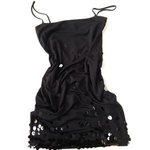 SAKS FIFTH AVENUE collection black cocktail dress