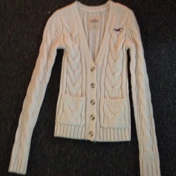 Cream white Hollister sweater/jacket