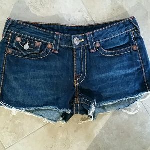True Religion cut offs Daisy Dukes 32 shorts