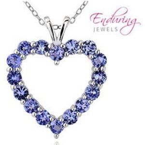 1.875 CARAT WEIGHT GORGEOUS RARE TANZANITE HEART