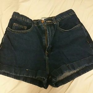 High Waisted Denim Shorts