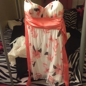 Japanese flower bridesmaid dress