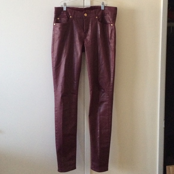 7 for all Mankind coated denim