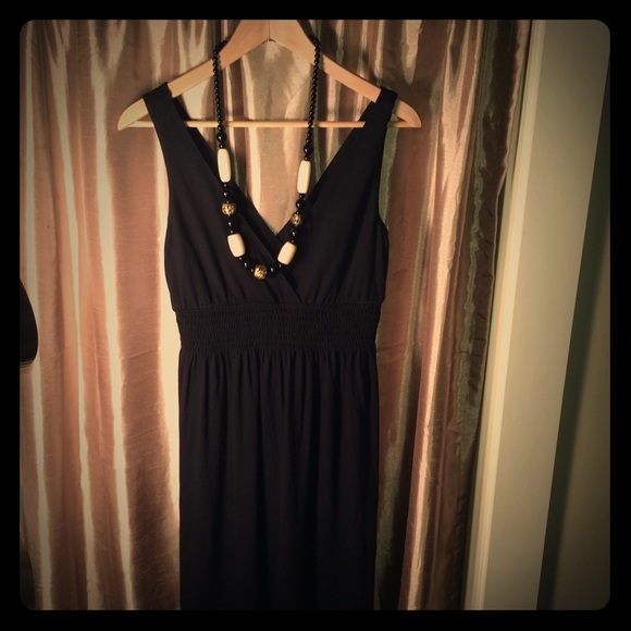 Old navy, black maxi dress.