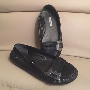 Black Calvin Klein flats