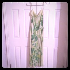 Ann Taylor green silk dress