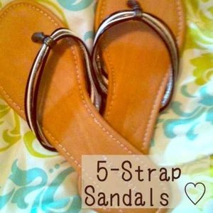 5 strap sandals