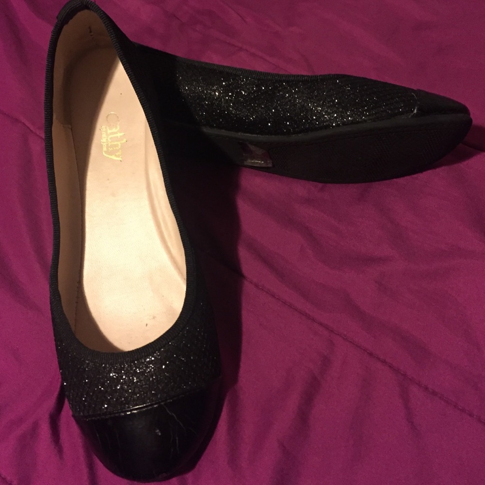 Black Cathy Jean flats 🎀