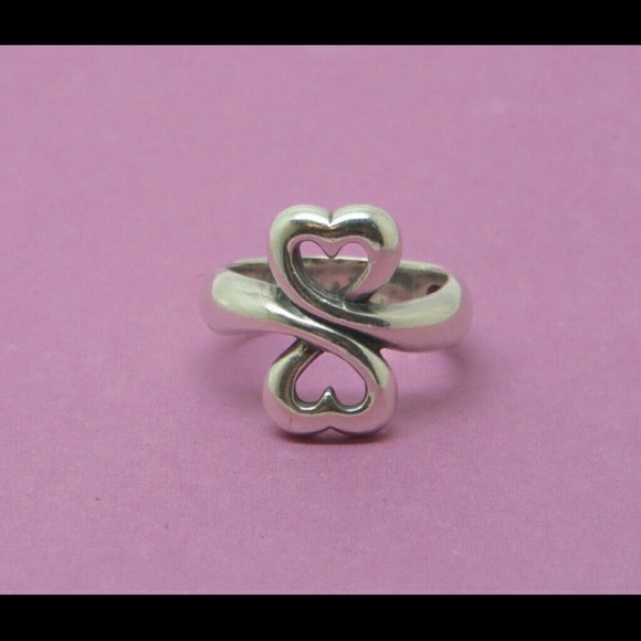 James Avery Double Heart infinity ring
