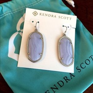 Kendra Scott Elle Earrings - Blue Lace Agate