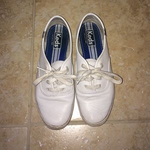 White Leather Keds