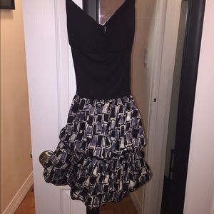 Black and grey dress