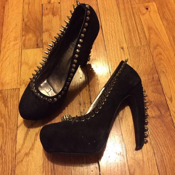Black studded / spike Jeffrey Campbell heels