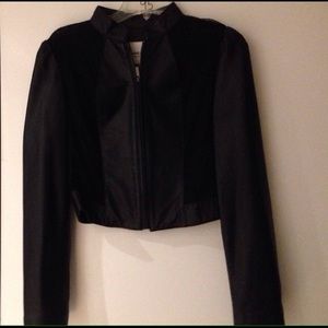 Bebe Leather and Lace Jacket