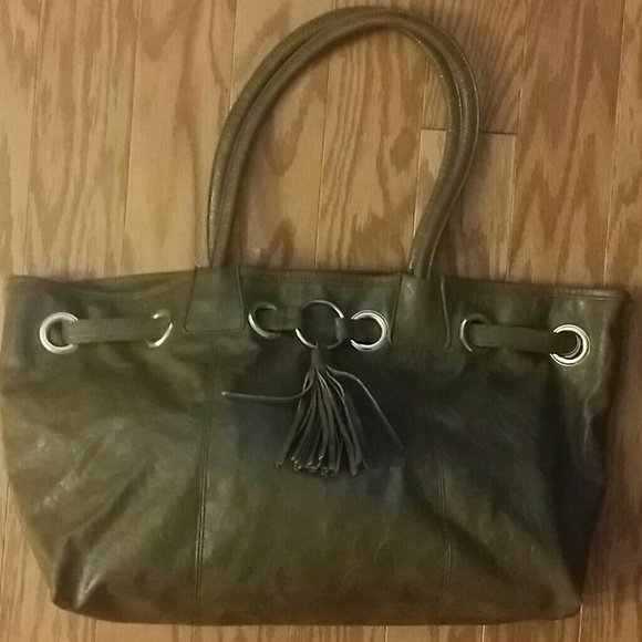Olive diaper bag (Faux leather)