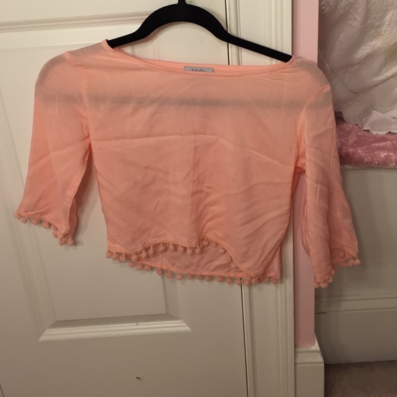 Pink crop top