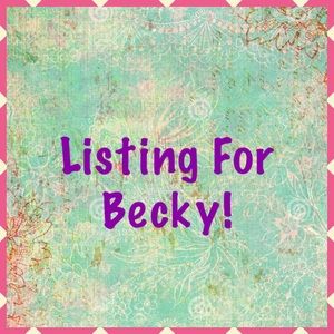 Shipping label for Becky