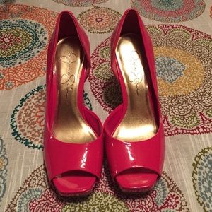 Jessica Simpson peep toe heels