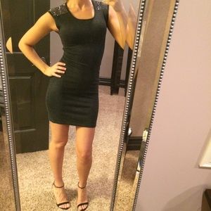 ✂️PRICE CUT✂️Dark grey express studded dress XS