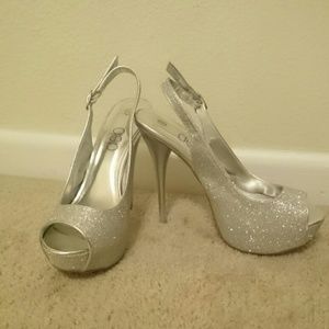 Sparkly strap stilettos