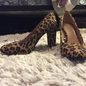 Merona Leopard Print Block Heels