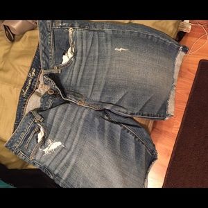 Denim Bermuda shorts