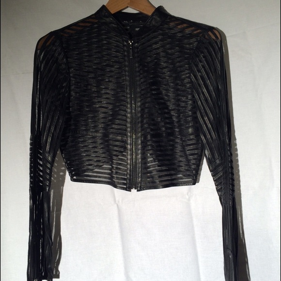 Mesh + Leather Jacket