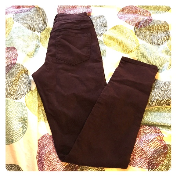 Old Navy Rock Star Maroon Stretch Skinny