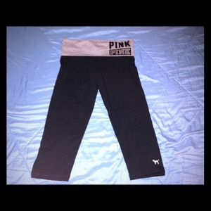 Victoria's Secret pink crop leggings