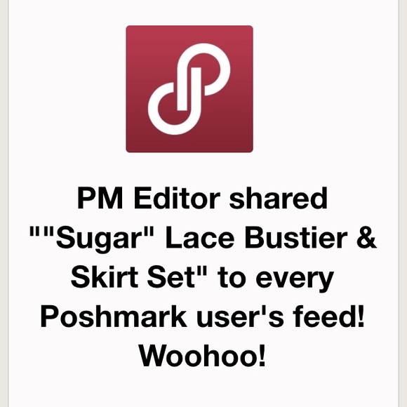 X "Sugar" Lace Bustier & Skirt Set - Picture 4 of 4