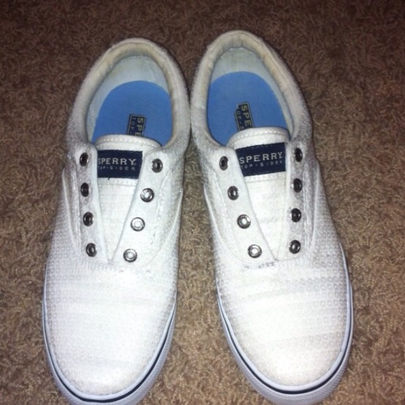 Sperrys white sparkle