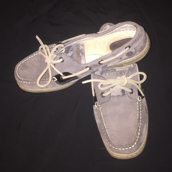 Size 9 Grey Sperrys