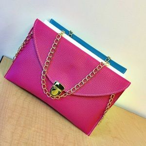 SOLD!  COIN ENVELOPE CLUTCH (Pink)