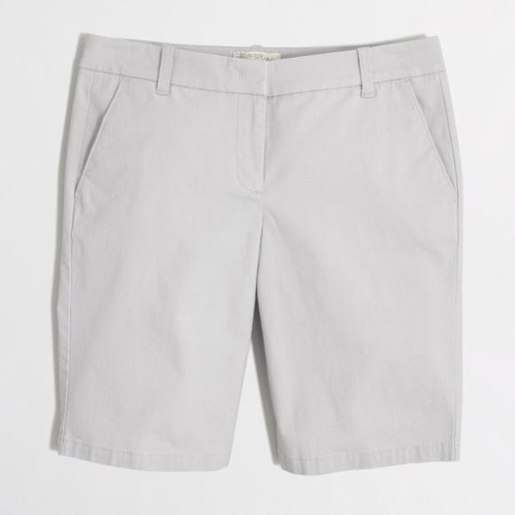 J. Crew 10" city fit shorts gray