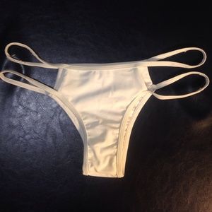 White Nasty Gal swim bottoms