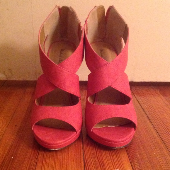Coral sandals