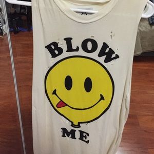 UNIF BLOW ME Sleeveless tee