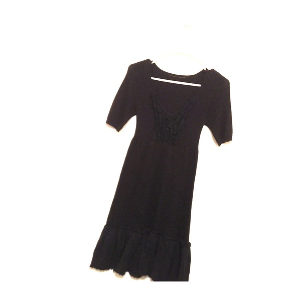 Perfect, ruffled, black dress!